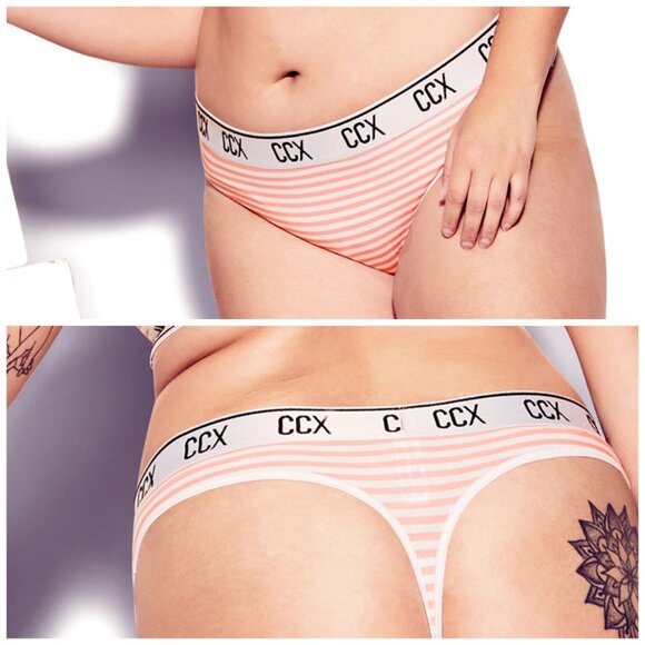 NWT City Chic CCX Intimate Bundle Bralette & 2 Thongs Size 20 - Picture 5 of 9